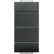 Imagine Intrerupator cap scara axial 10A 1 modul antracit LIVING LIGHT