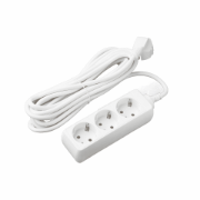 Imagine Prelungitor LOHUIS, 3 prize, 3x1mm², 5 m, alb