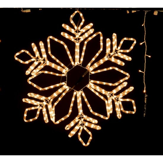 Imagine Fulg exterior 324 LED alb rece cu cablu negru 1m D:0.79m-PROFI DSF-003