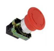 Imagine Buton ciupercă roșu cu reținere Ø40mm