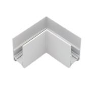 Imagine Conector de colț 90° aplicat și suspendat pentru șină magnetică, alb