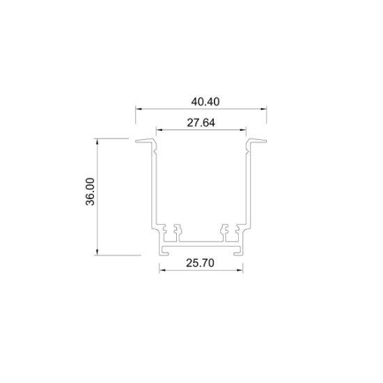 Imagine Sina 230V încastrată - 2m - neagră 23-41