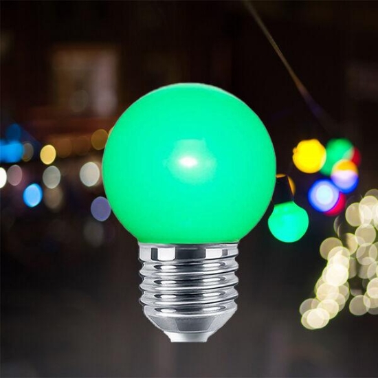 Imagine Bec LED 1W G45 Verde E27