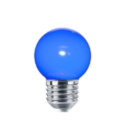 Imagine Bec LED 1W G45 E27 Albastru