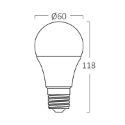 Imagine Bec LED Braytron E27 A65 13W 6500K