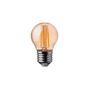 Imagine Bec LED G45 E27 4W cu filament 2200K alb cald