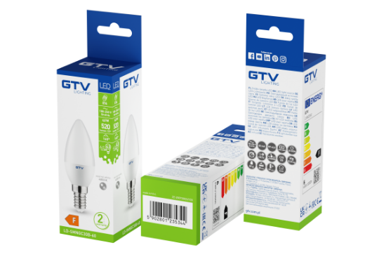 Imagine Bec LED GTV E14 6W 4000K 520lm C30