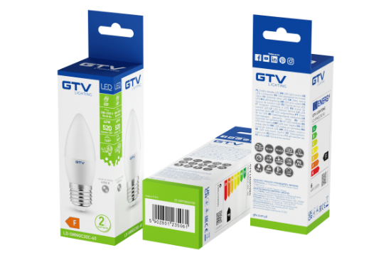 Imagine Bec LED lumânare 6W E27 470lm 4000K lumină neutră