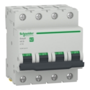 Imagine Siguranță automată Schneider Electric Easy9 4P 10A 4.5kA curba C EZ9F32410