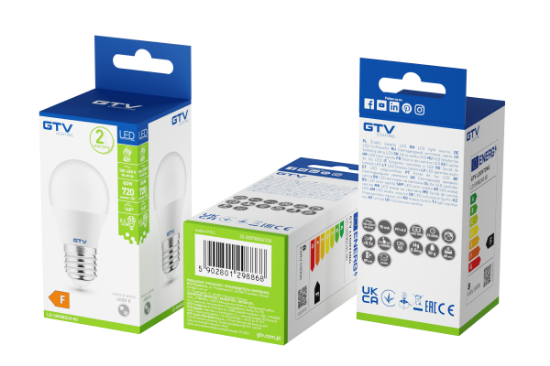 Imagine Bec LED sferic GTV G45 E27 8W 700lm 4000K