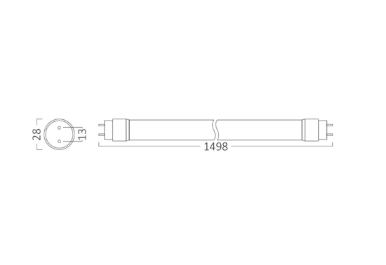 Imagine Tub LED 1500MM 24W 2400LM 6500K T8