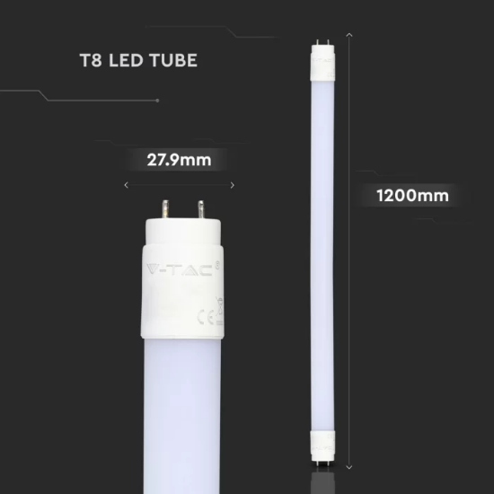 Imagine Tub LED V-TAC Chip Samsung 18W 120cm 6400K SKU-655