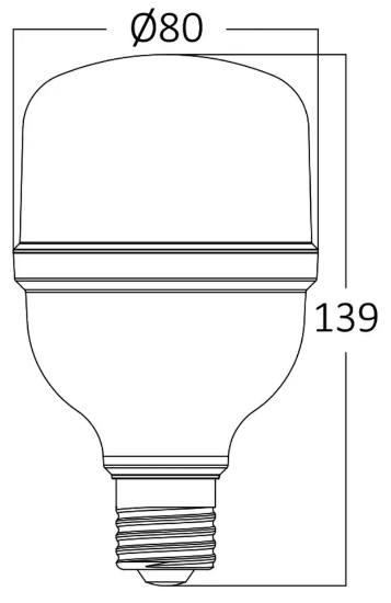 Imagine Bec LED 18W T80 6500K 1760LM E27