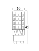 Imagine Bec LED 5W SMD 3000K G9 420LM 360HR 230V