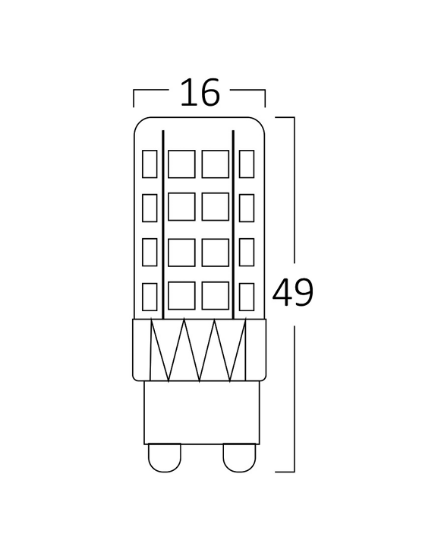 Imagine Bec LED 5W SMD 3000K G9 420LM 360HR 230V