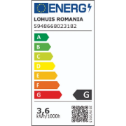 Imagine Bec LED HEPOL ECOLINE, forma spot, GU10, 3.6W, 30000 ore, lumină caldă