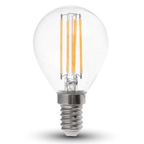 Imagine Bec LED V-TAC P45 E14 6W Lumină Caldă