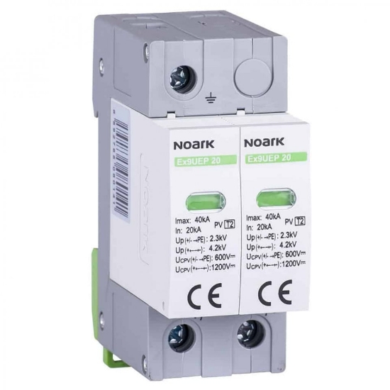 Imagine Descărcător SPD Ex9UEP Clasa 2 600V DC, lățime 2 module, pentru sisteme fotovoltaice