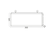 Imagine Lampă Indicator în Jos EXIT de Urgență BR-BC14-00753