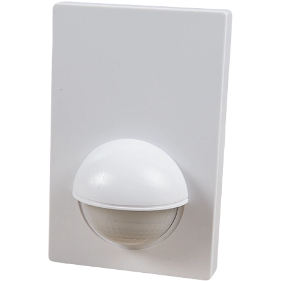 Imagine Senzor de mișcare infraroșu plat, 180°, 1200W, IP44, alb
