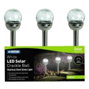 Imagine Lampă solară Sydney Crackle 8cm (3 buc/set)