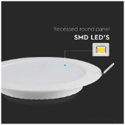 Imagine Panou LED Mini Rotund V-TAC 12W ST 214859