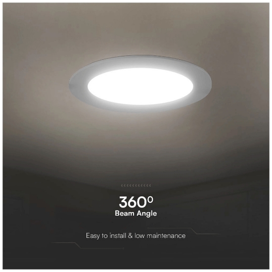 Imagine Panou LED Mini Rotund V-TAC 12W ST 214859