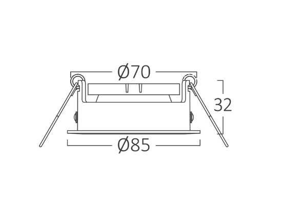 Imagine Carcasă negru/auriu rotundă pentru GU10 Beta-RR