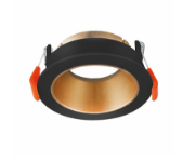 Imagine Carcasă negru/auriu rotundă pentru GU10 Beta-RR