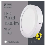 Imagine Panou LED Mini Rotund Emos 18W PT 4000K