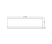 Imagine Lampa Panel Aplicabil Backlite SRC 50W 300x1200 Alb 3in1 Braytron