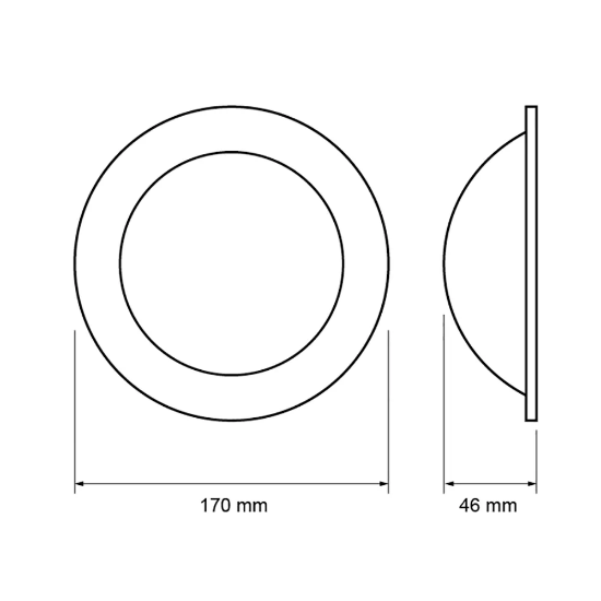 Imagine Lampa LED încastrabilă rotundă 20W 4200K lumină neutră