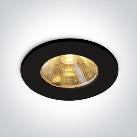 Imagine Spot negru cu LED 3W 230V IP20 lumină albă caldă