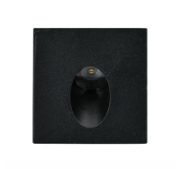 Imagine Corp de iluminat LED încastrat, pătrat, negru, 2W, 3000K, IP65