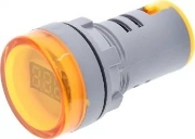 Imagine Ampermetru Digital Ø22mm 0-100A AC 380V Galben 32-3803