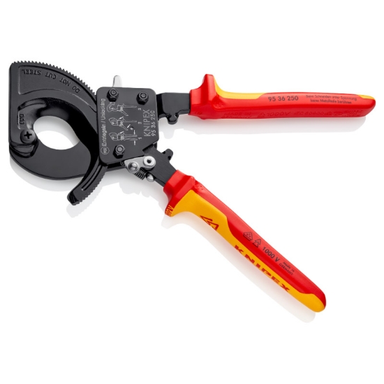 Imagine CLESTE DE TAIAT CABLU GALBEN ROSU VDE 1000V L250MM