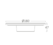 Imagine Corp LED PALERMO 10W-3in1 IP65 D180mm Alb