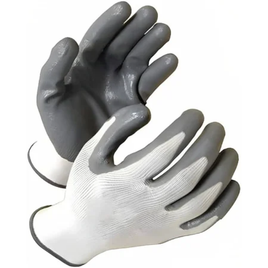 Imagine Mănuși de protecție Dalgeco Babbler Eco HS-04-001, poliester + nitril, mărimea 10, gri/alb