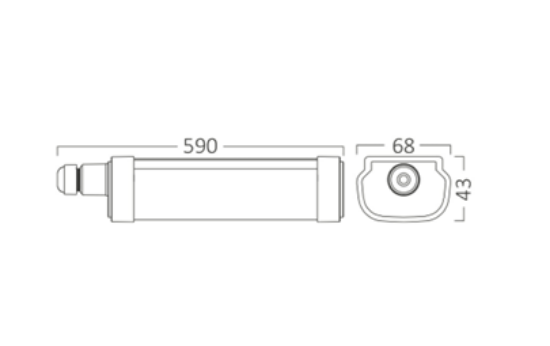 Imagine Corp liniar LED 20W 6500K 2400LM IP65 Proline-IPG-M