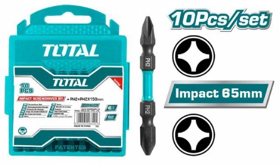 Imagine Biți de Impact PH2xPH2x65mm Total TACIM16PH233