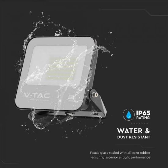 Imagine Proiector LED V-TAC 50W cu cip Samsung, lumină rece 6500K, negru, 5 ani garanție 23600