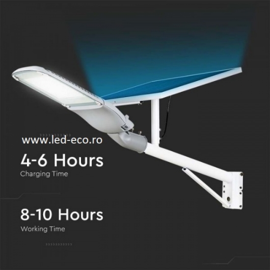 Imagine Corp de iluminat stradal cu panou solar LED 50W 3000LM SMD 6500K VTAC