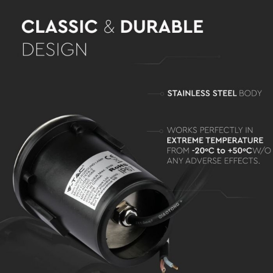 Imagine Spot exterior rotund VTAC VT-7678-2 MR16 INOX ROTUND IP67