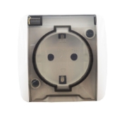 Imagine Priză simplă cu capac CP PT Alsu Alb