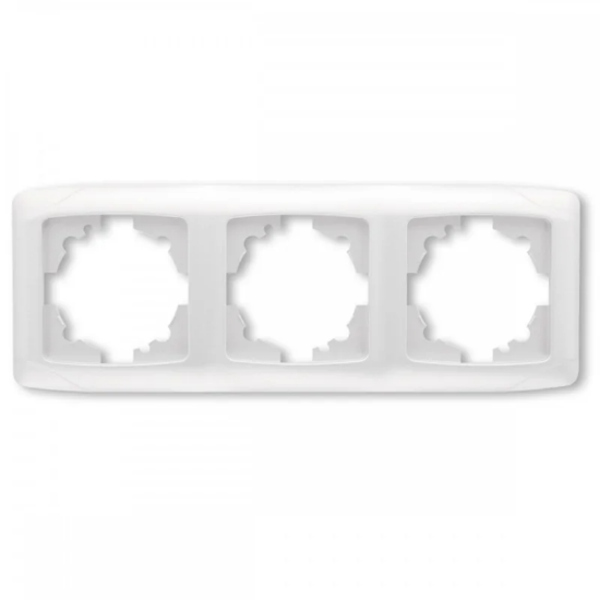Imagine Ramă orizontală 3 module Carmen Viko VI-CR30, Alb