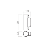 Imagine Aplica LED REDO ILIUS 15W IP54 DG 3000K