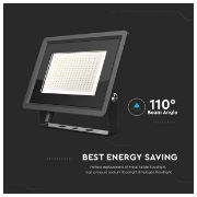 Imagine Proiector LED V-TAC SMD Slim 200W Lumină Rece Negru Seria F 6734
