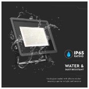 Imagine Proiector LED V-TAC SMD Slim 200W Lumină Rece Negru Seria F
