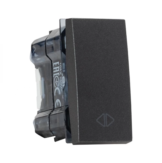 Imagine Intrerupator cap cruce modular 1M ELBI antracit Moda Voice