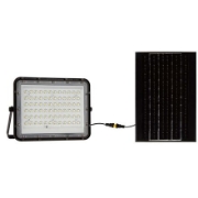 Imagine Proiector LED V-TAC 15W 1200lm Lumină Rece cu Panou Solar Negru IP65 Cablu 3m